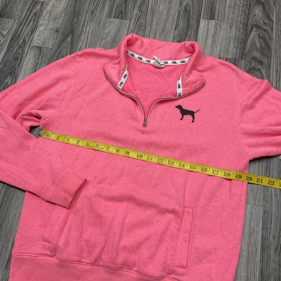 PINK VICTORIA'S SECRET Graphic Hot Pink Pullover Sweatshirt Women's Size Small - Picture 9 of 11